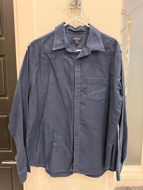 Express Men's Button-Up Shirt in Navy
